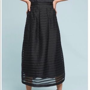 Anthropologie black skirt